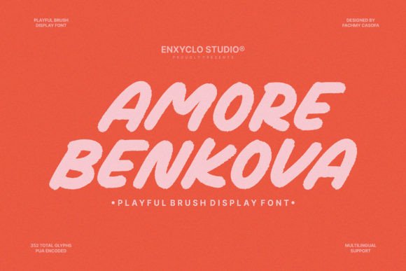 Amore Benkova: A Playful Display Font for Modern Web Design