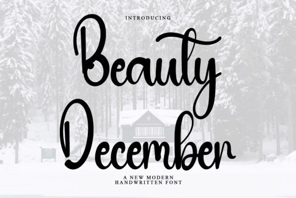 Beauty December: A Handwritten Typeface for Editorial Design