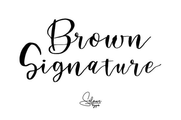 Brown Signature: The Handwritten Font That Elevates Brand Identity