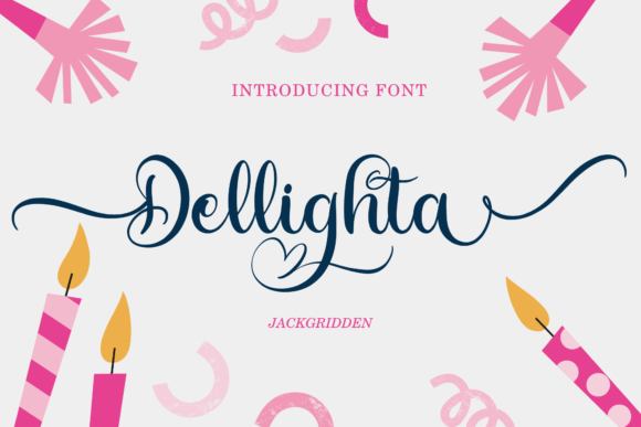 Dellighta: A Whimsical Script Font for Handmade Brands
