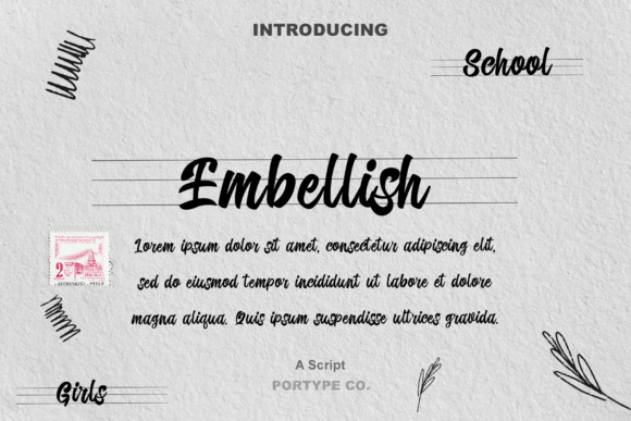 Embellish: A Script Font for Elegant Editorial Design