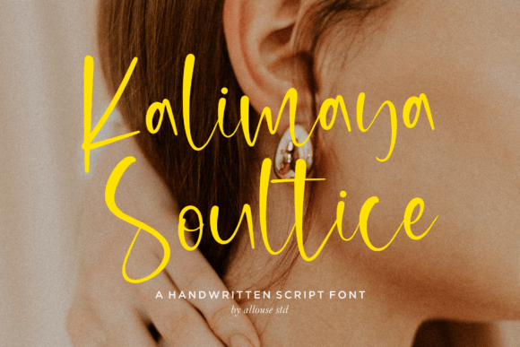 Kalimaya Soultice: A Script Font for Scroll-Stopping Branding