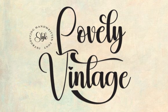 Lovely Vintage: A Handwritten Font for Makers