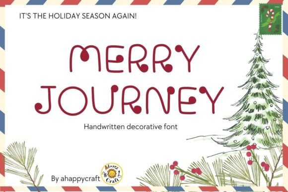 Merry Journey: A Handwritten Font for Editorial Warmth