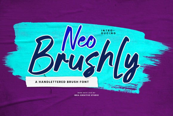 Neo Brushly: A Hand-Lettered Font for Modern Web Design