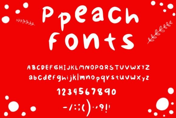 Ppeach Font: A Handwritten Typeface for Makers