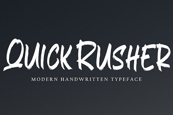Quick Rusher Font Review: A Sweet Brush Typeface for Branding