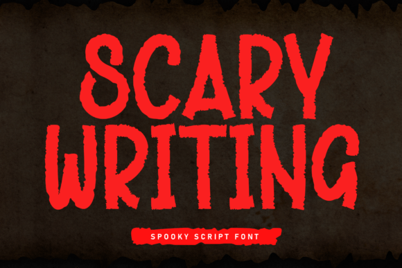 Scary Writing Font: A Playful Typeface for Handmade Brands