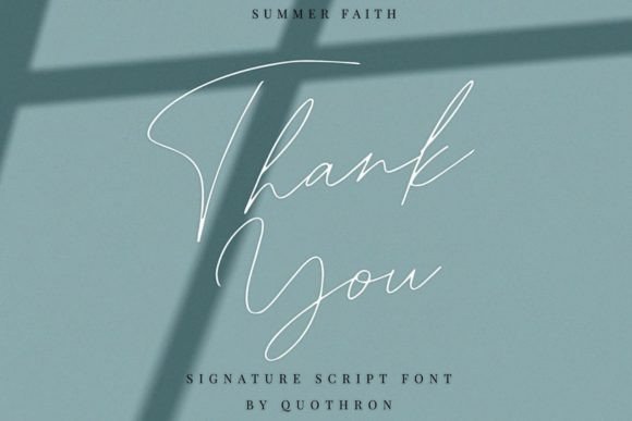 Summer Faith: A Flowing Script Font for Modern Web Design