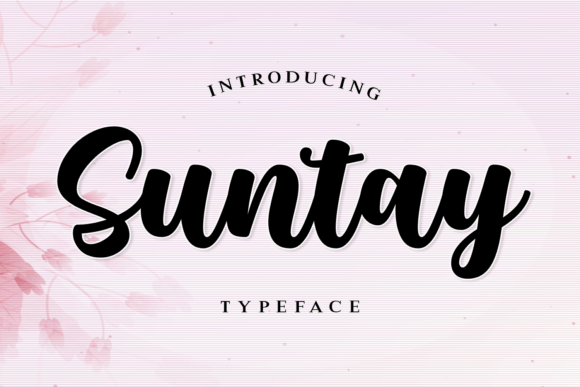 Suntay Font: Bold Handwritten Style for Brand Identity