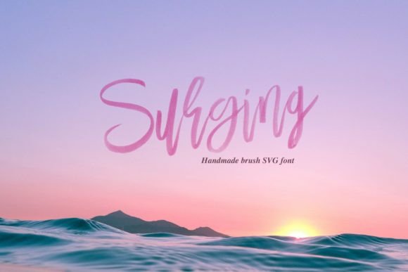 Surging Font: A Hand-Drawn Script for Editorial Design