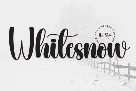 Whitesnow: The Elegant Script Font for Handmade Brands