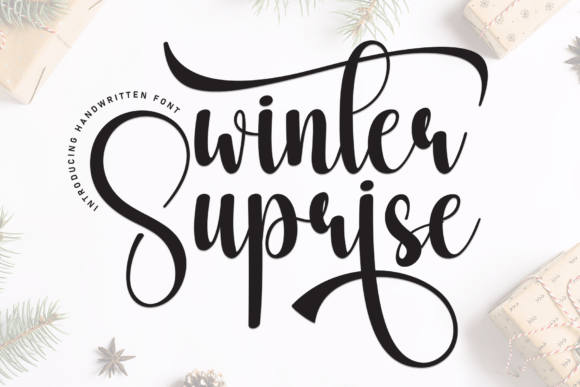 Winter Suprise: A Handwritten Font for Makers
